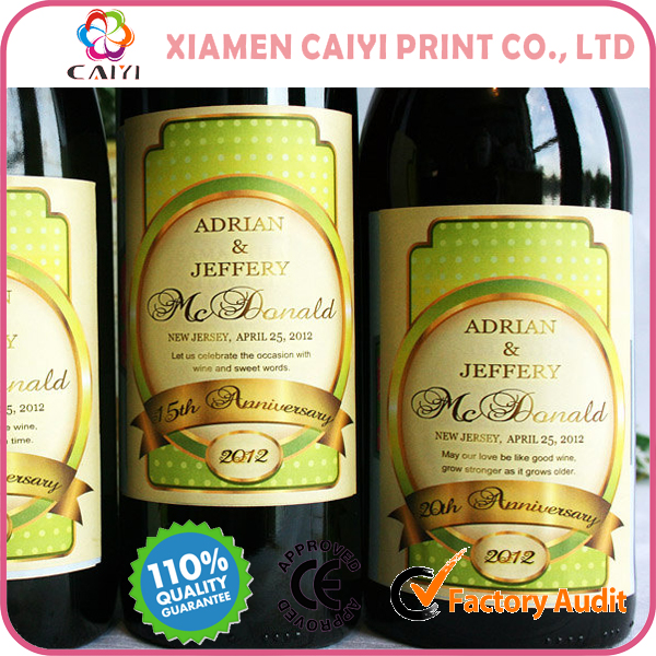 Wine Bottle Labels For Labelling Machine